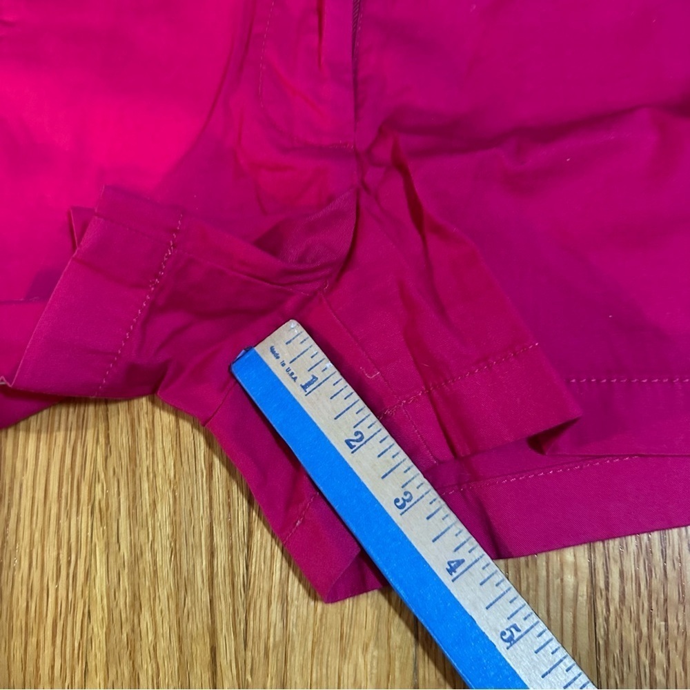 J. Crew Bright Pink Broken In Chino Shorts size 0(e5 - Picture 5 of 8